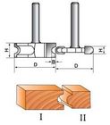 45 # Carbon Steel Flute Micro-butir Carbide Tips TCT Router Bit Set Untuk Woodworking