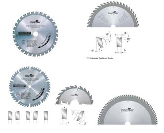 TCT circular saw pisau dengan baja premium dan Micro karbida tips gandum
