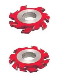 Warna merah TCT 45 # pemotong pembentuk karbida baja karbon dengan sandblast selesai