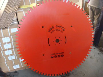 300mm Welded Perak Brazed Berlian Saw Blade / Diamond Cutting Blades Untuk Beton