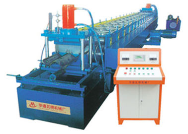 Logam Baja Internet Kecepatan pagar pembatas Roll Forming Machine 3-10m / Min