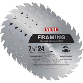 persediaan item 7-1 / 4 &quot;x 24T DKO TCT Circular Saw Blade untuk USA DIY pasar untuk Cutting Kayu