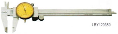 0 mm - 200 mm Stainless Steel Caliper / Dial Vernier Caliper Dua bukti shock