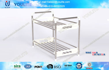 Anti-karat Stainless Penyimpanan Baja Rack / Kecil Pojok Shelf untuk Home Kamar Mandi