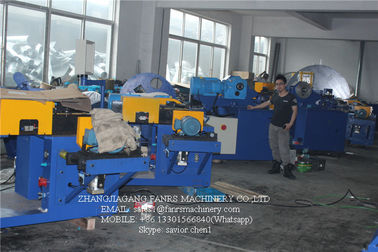 Baja Spiral Tabung Mantan Mesin Dengan Otomatis Saw Blade Cutting Sistem