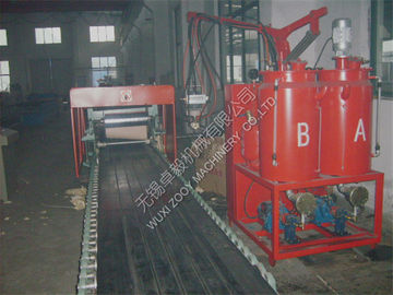 35kW Polyurethane Ceiling Sandwich Line Produksi Panel Dengan Aluminium Foil Menghadapi