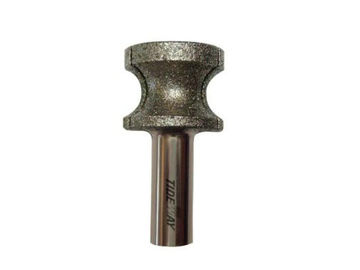 Micro Grain Silicon Carbide Alat dan Diamond PCD Setengah Bit Putaran untuk Cutting Acrylic