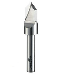 90 ° V Grooving Bits Micro - Grain Padat CNC Carbide Bits untuk memotong kayu, laminasi, plastik