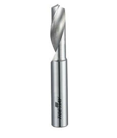 Satu Flute Spiral Bits Micro - Grain Solid Carbide CNC Carbide Bits Untuk precessing Aluminium Alloy