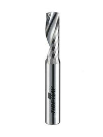 ONE Flute Spiral Bits, Micro - Grain Solid Carbide CNC Carbide Bits Untuk Cutting Lembut Kayu