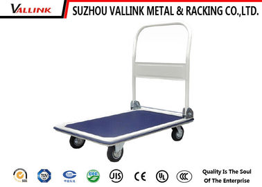 Ringan lipat Baja Tangan Trolley Dengan Karet Platform Untuk Office