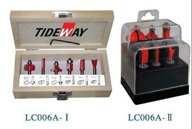 6 Set router bit set untuk memotong Laminate papan, batu buatan