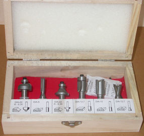 6 Set router bit set untuk memotong Laminate papan, batu buatan