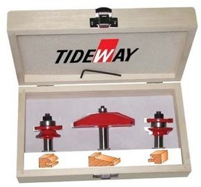 OEM 45 # karbon baja router bit set dengan dicat warna untuk woodworking