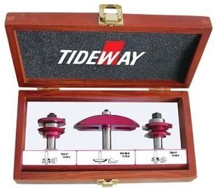 TCT Router bit set dengan Micro - butir tungsten carbide bagian pemotongan