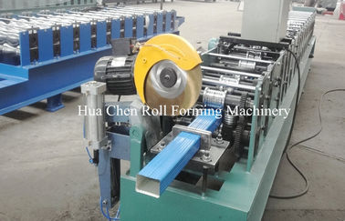 CNC Warna Steel Sheet Downpipe Roll Forming Machine Dengan No.45 Baja Roller